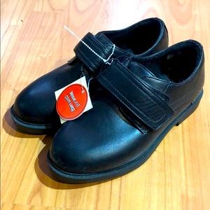 New George unisex black formal dress shoes